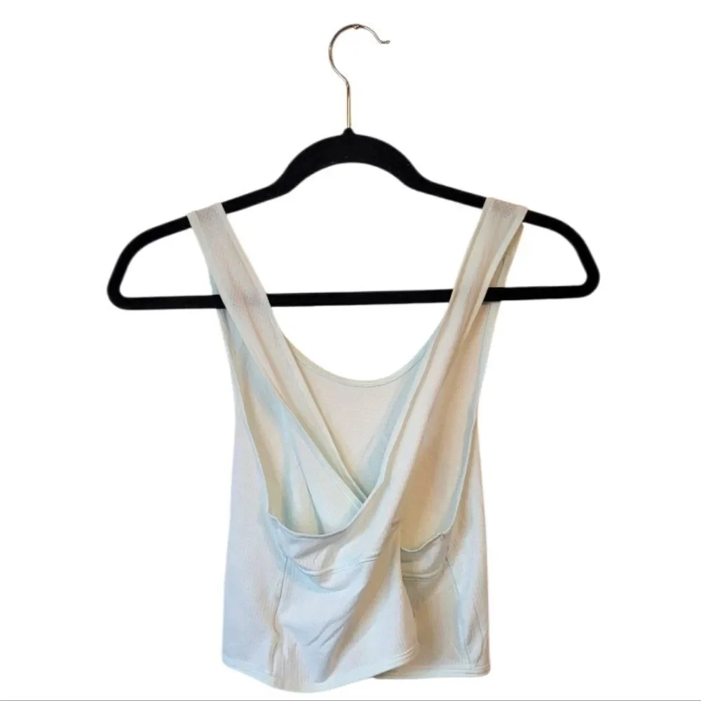 Nike Women's Mint Green Cropped Mesh Tank Top Size M